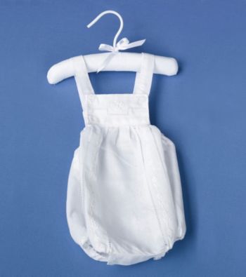 Lillian Rose® Baby Christening White Romper