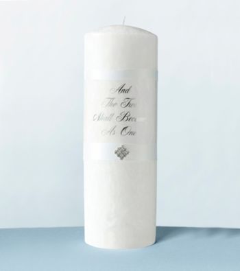 Lillian Rose® Diamond White Palm Wax Unity Candle