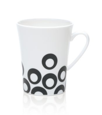 Mikasa® Circle Chic Black Mug