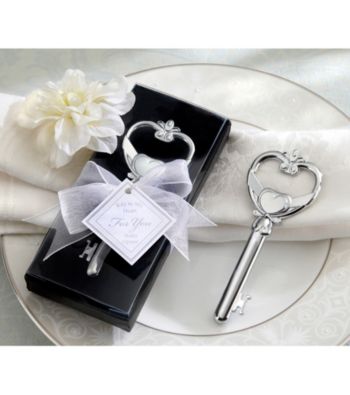 Kate Aspen Key To My Heart Victorian Style Bottle Opener - Set of 12