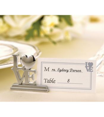Kate Aspen 4-pc. LOVE Place Card Holder/Photo Holder - Set of 3