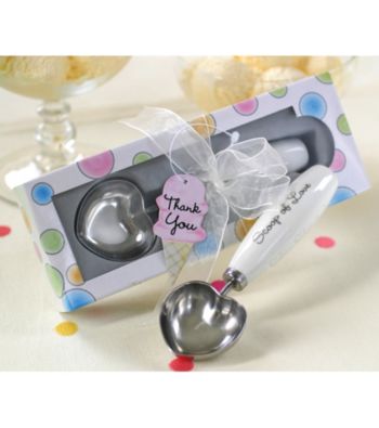 Kate Aspen Scoop of Love Heart-Shaped Ice Cream Scoop in Parlor Gift Box - Set of 6