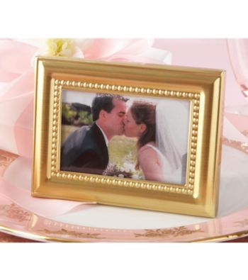 Kate Aspen Beautifully Beaded Gold Photo Frame/Place Holder - Set of 18