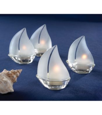 Kate Aspen Set Sail 4-pc. Sailboat Tea Light Holder - Set of 3