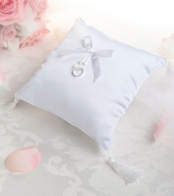Lillian Rose® Plain White Satin Ring Pillow
