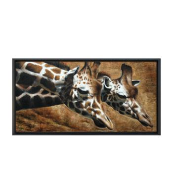 Giraffes - Hand Painted Framed Art