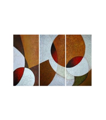 Encircled - 3-pc. Hand Painted Canvas-Wrapped Art Set