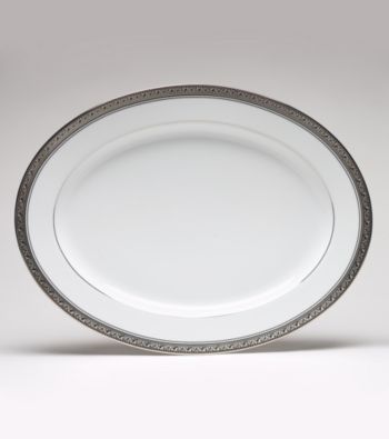 Noritake Crestwood Platinum Medium Oval Platter