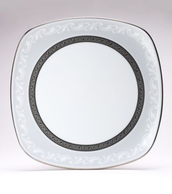 Noritake Crestwood Platinum Square Luncheon Plate
