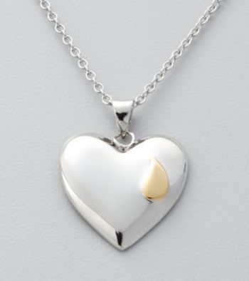 Sterling Silver Memorial Heart Pendant