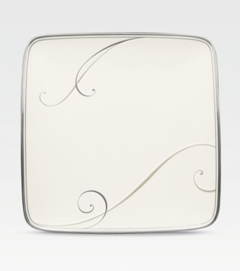 Noritake Platinum Wave Small Square Accent Plate