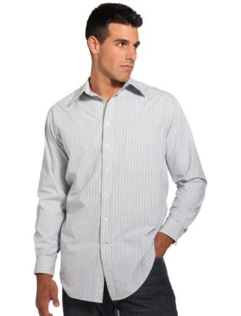 626 Blue® Men's Big & Tall Stripe Sport Shirt - Light Blue