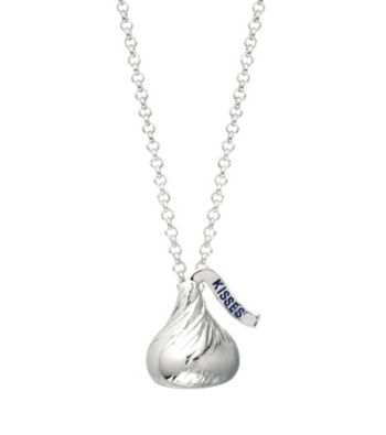 Sterling Silver Small 3D Hershey's Kiss Pendant