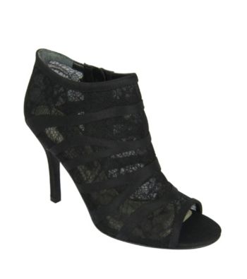 Nina Ulina Peep Toe Bootie Ivory 9M