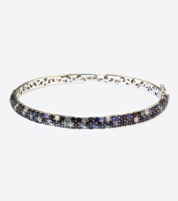 Effy® Sterling Silver Blue Multi Sapphire Bangle Bracelet