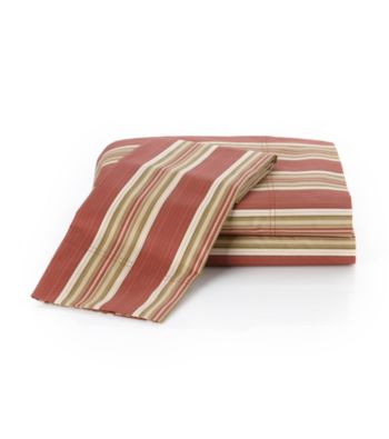Elite Home Products Yardley Stripe 300-Thread Count Cotton Sheet Sets
