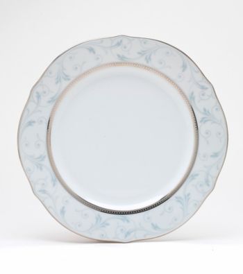 Noritake Regina Platinum Scalloped Accent Plate