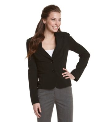 A. Byer Juniors' Two-Button Blazer Jacket