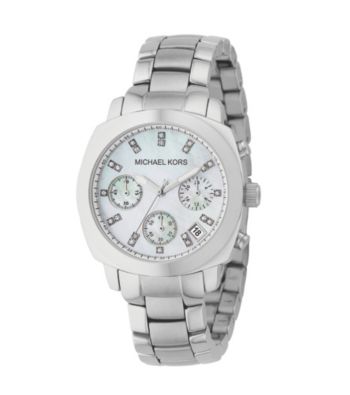 Michael Kors® Silvertone Stainless Steel Round Watch