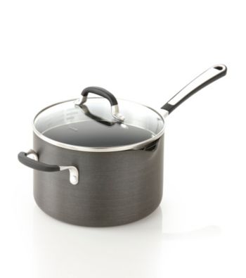 Simply Calphalon® 4-qt. Saucepan with Pour & Strain Cover