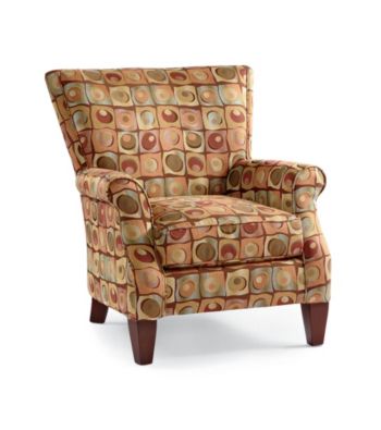 Emeraldcraft Patton Multicolored Roll Arm Chair
