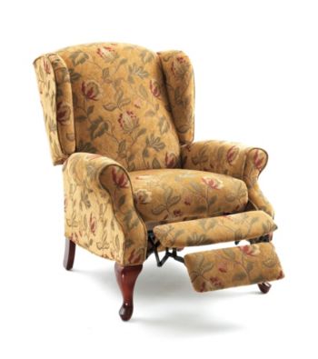 Lane® Heathgate High-Leg Floral Wing Recliner
