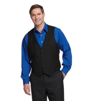 Kenneth Cole REACTION® Men's Solid Vest - Black