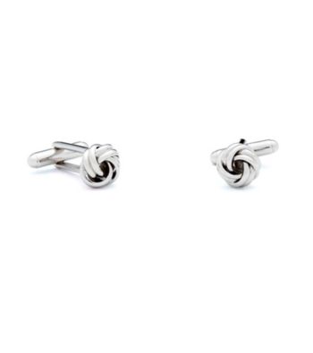 Silvertone Knot Cufflinks