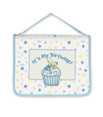 Stephan Baby Birthday Cupcake Photo Book - Blue