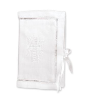 Stephan Baby Embroidered Bible - White