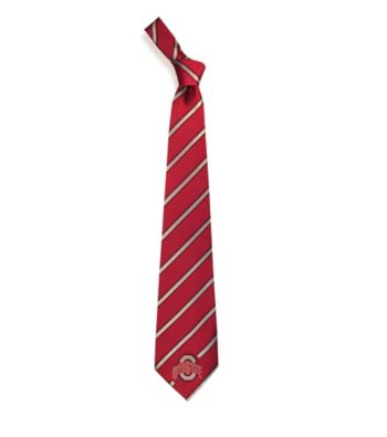 NCAA® Ohio State University Men's Necktie - Logo Stripe