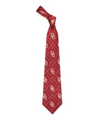 NCAA® Oklahoma University Men's Necktie - Logo Diamond