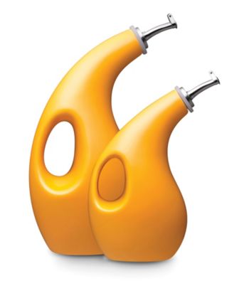 Rachael Ray® Yellow Stoneware 2-pc. Set: EVOO & Vinegar