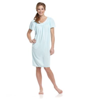 Miss Elaine® Embroidered Tricot Nightgown