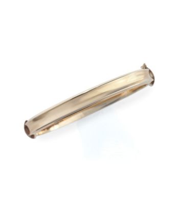 Polished 14K Gold-Over-Sterling Silver Bangle Bracelet