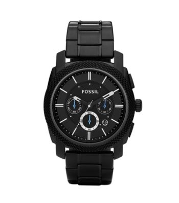 Fossil® Men's Chronograph Black Dial Watch