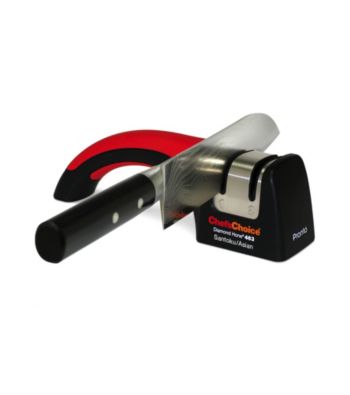 EdgeCraft Pronto Santoku/Asian Black and Red Manual Diamond Hone Sharpener