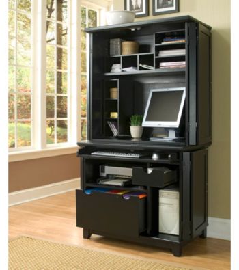 Home Styles® Prairie Compact Computer Cabinet and Hutch - Cottage Oak
