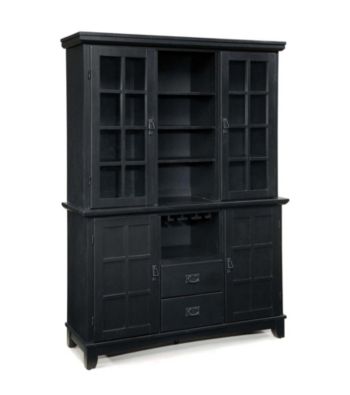 Home Styles® Prairie Dining Buffet and Hutch - Ebony