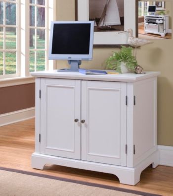 Home Styles® Boca Compact Computer Cabinet - White