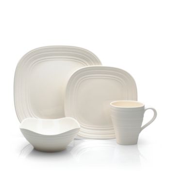 Mikasa® Swirl Square White 4-pc. Place Setting