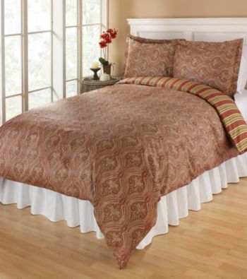 Elite Home Products Tuscan Paisley 300-Thread Count Cotton Duvet Sets