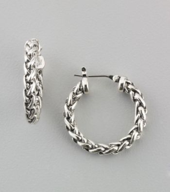 Lauren Ralph Lauren Small Braided Hoop Earrings