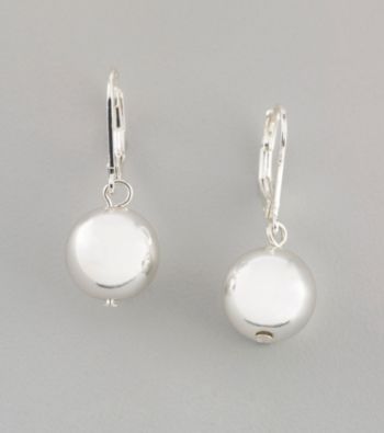Lauren Ralph Lauren Large Silvertone Drop Earrings