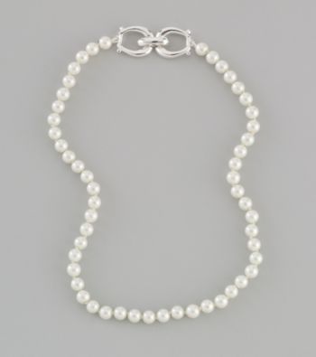 Lauren Ralph Lauren White Faux Pearl Necklace