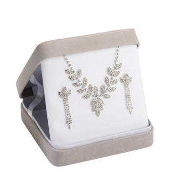 Lillian Rose® Rhinestone Necklace & Earring Set