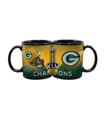 Memory Company Green Bay Packers® Big Game Champions Small Black Mug