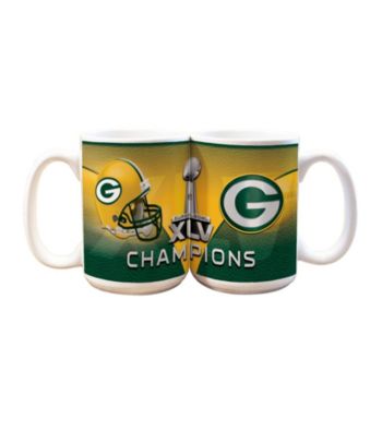 Memory Company Green Bay Packers® Big Game Champions Large White Mug