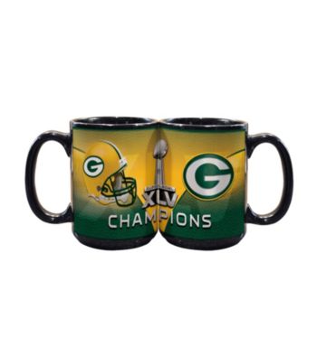 Memory Company Green Bay Packers® Big Game Champions Large Black Mug
