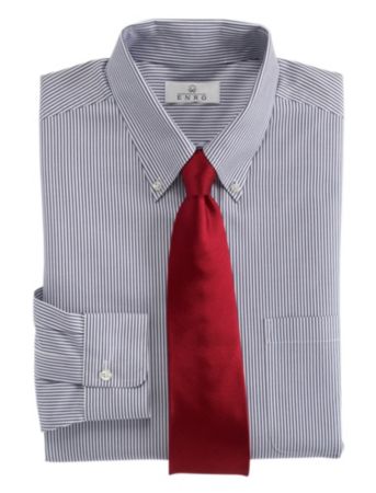 Enro® Men's Big & Tall Non-Iron Pinpoint Oxford Buttondown Dress Shirt